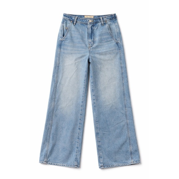 Pilcro Denim - Pilcro Anthropologie Women's Size 27 Light Wash Wide Leg Jeans High Rise Cotton